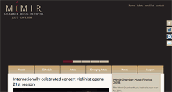 Desktop Screenshot of mimirfestival.org