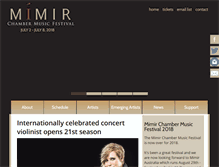 Tablet Screenshot of mimirfestival.org